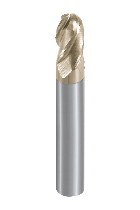 Titánötvözet megmunkálása 4 fuvolagolyós orrvég maró